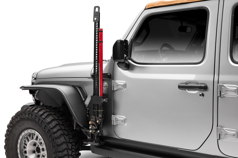 Jeep Gladiator JT Jack Mount - Front - Go Rhino - Textured Black - `18-`24